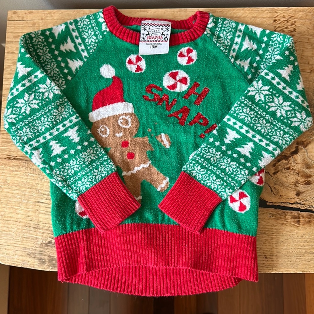Toddler size 18 month Christmas sweater